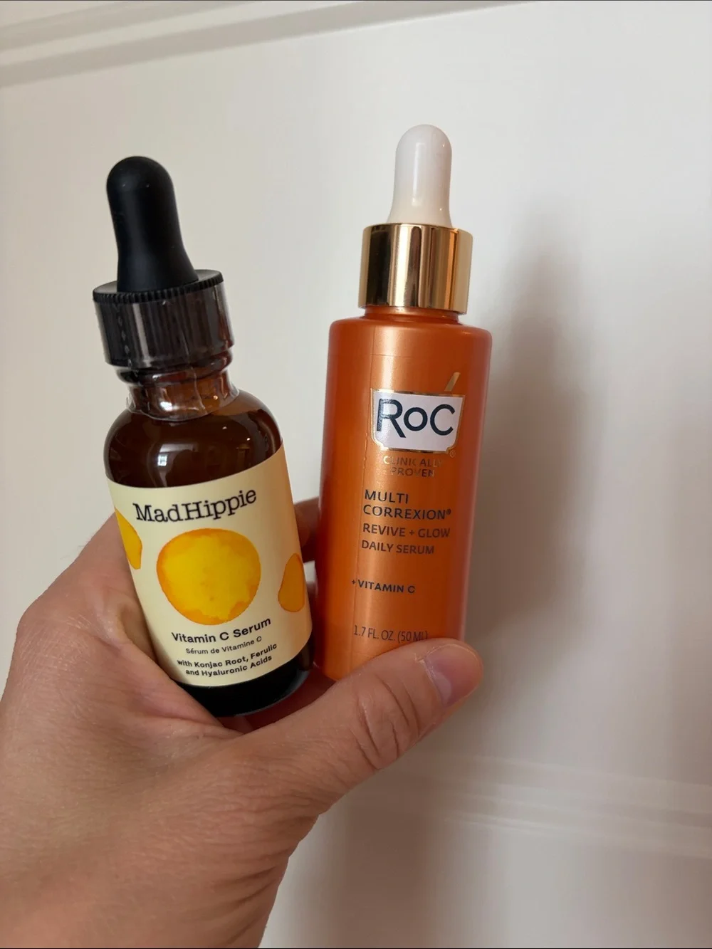 ✨🍊Vitamin C Skincare Bundle! 🍊✨ RoC Revive + Glow AND MadHippie Vitamin C Serum